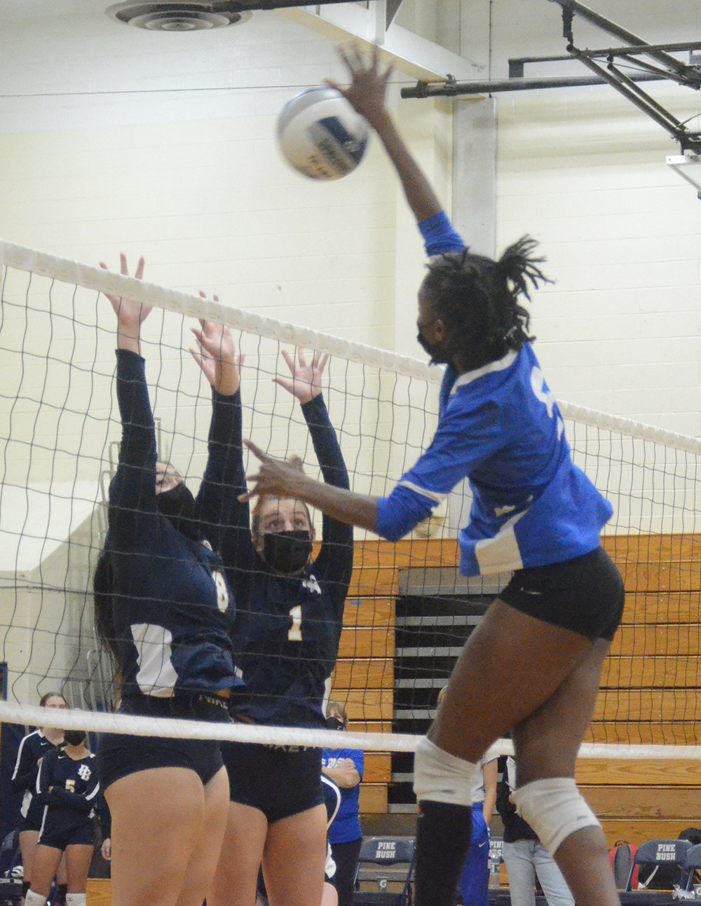 Thursday’s OCIAA Division II volleyball game at Pine Bush High School.